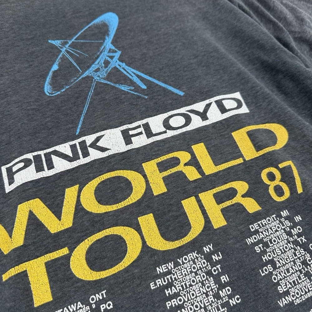 Vintage PINK FLOYD 1987 WORLD TOUR T Shirt A MOMENTARY LAPSE OF REASON Size L - Picture 8 of 12